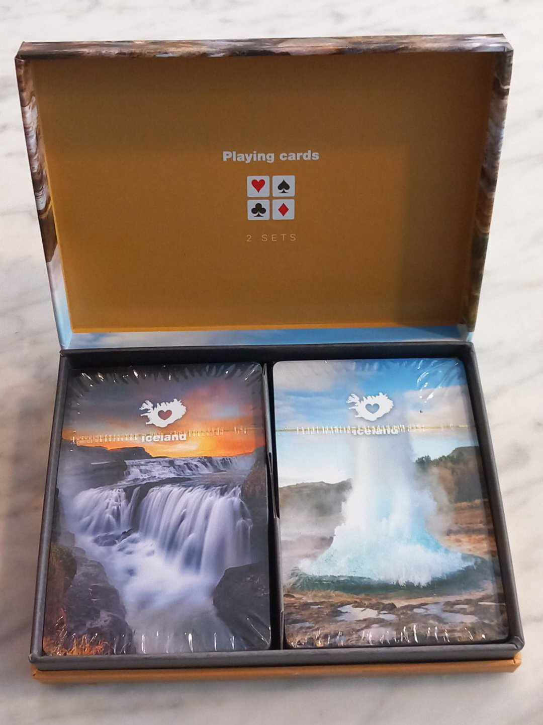 Playing cards with icelandic environments Playing cards with icelandic environments